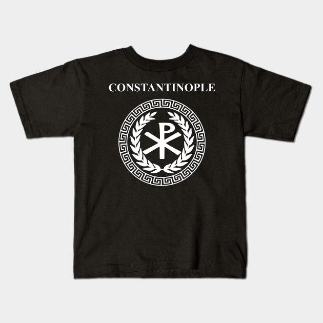 Constantinople Byzantine Empire Logo Kids T-Shirt by AgemaApparel